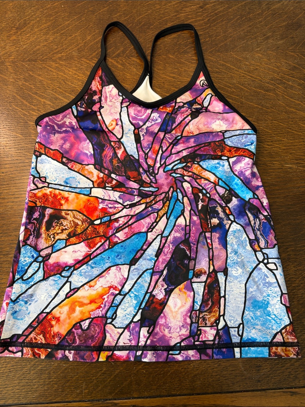 INKnBURN Women’s XS Stained-Glass Run Cami